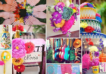 Цветной микс: сешиваем и получаем свадьбу в любимых цветах