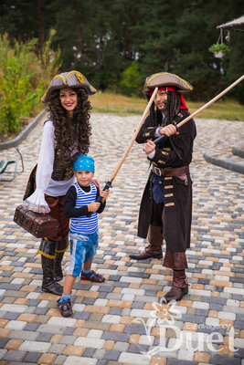 Джек Воробей и Элизабет - Пираты на детский праздник