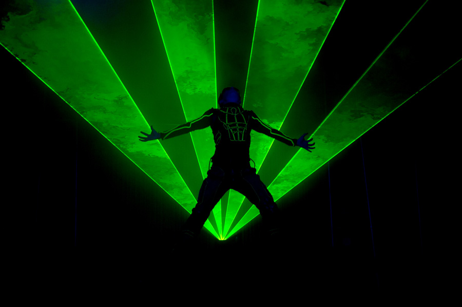 Laser man show - Лазерное шоу