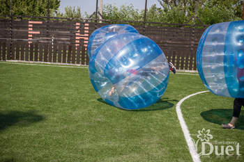 веселая игра в футбол в надувных шарах на корпоративе - Днепр, Днепропетровск